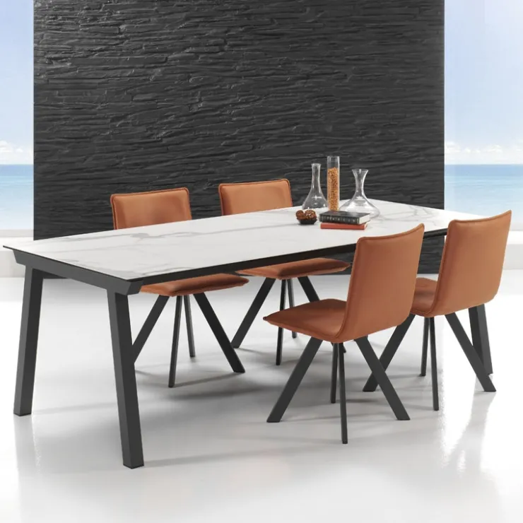 Mobliberica Table De Salle à Manger*Benidorm Moblibérica® Table moderne extensible en céramique