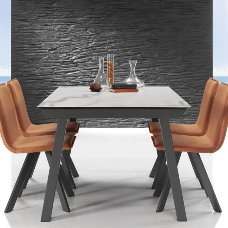 Mobliberica Table De Salle à Manger*Benidorm Moblibérica® Table moderne extensible en céramique