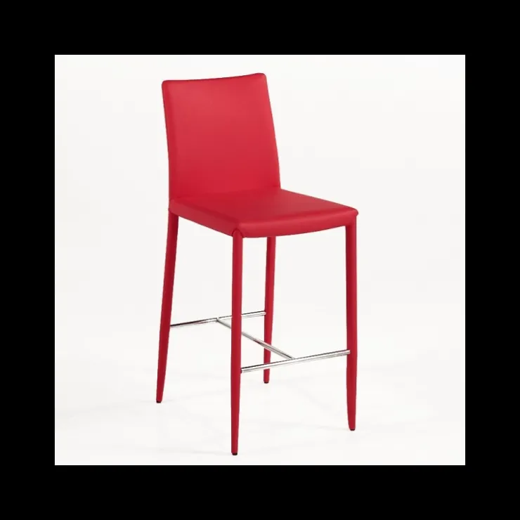 Airnova Tabouret Snack (assise +/- 65 Cm)|Tabouret De Bar (assise +/- 80 Cm)*Beo Tabouret contemporain italien en cuir