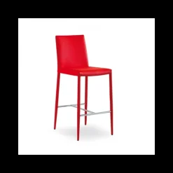 Airnova Tabouret Snack (assise +/- 65 Cm)|Tabouret De Bar (assise +/- 80 Cm)*Beo Tabouret contemporain italien en cuir
