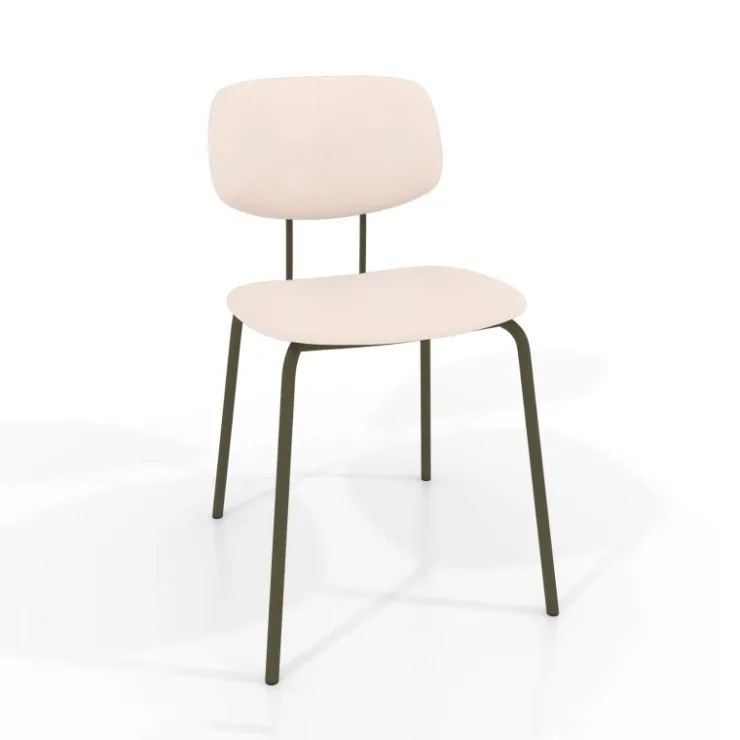 Perfecta Chaise De Cuisine|Chaise De Salle à Manger*Bistro Chaise inspiration vintage en simili avec pieds en métal