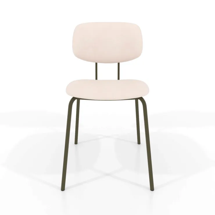Perfecta Chaise De Cuisine|Chaise De Salle à Manger*Bistro Chaise inspiration vintage en simili avec pieds en métal