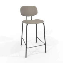 Perfecta Tabouret Snack (assise +/- 65 Cm)|Tabouret De Bar (assise +/- 80 Cm)*Bistro Tabouret snack inspiration vintage en simili et pieds en métal
