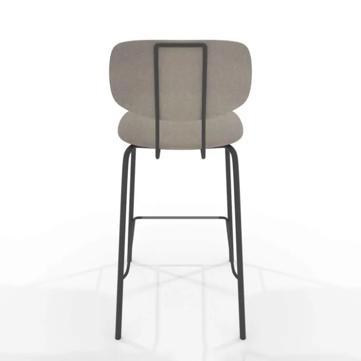 Perfecta Tabouret Snack (assise +/- 65 Cm)|Tabouret De Bar (assise +/- 80 Cm)*Bistro Tabouret snack inspiration vintage en simili et pieds en métal