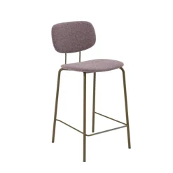 Perfecta Tabouret Snack (assise +/- 65 Cm)*Bistro Tabouret snack rétro en tissu et pieds en métal