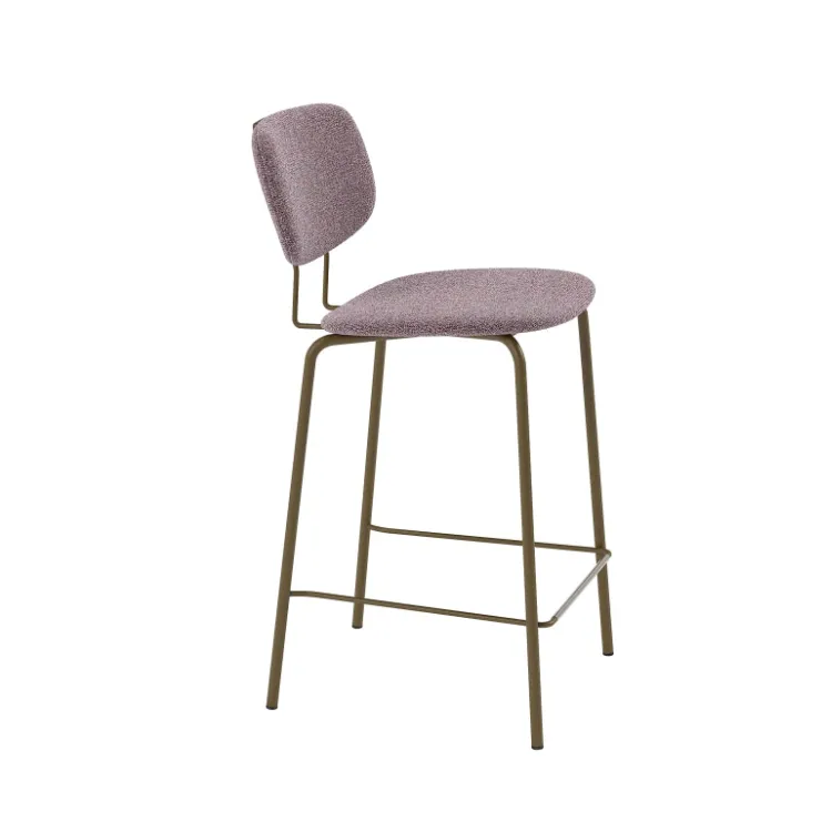 Perfecta Tabouret Snack (assise +/- 65 Cm)*Bistro Tabouret snack rétro en tissu et pieds en métal