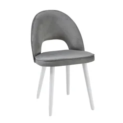 Sessio Chaise De Salle à Manger|Chaise Salon*Bistrot Chaise cosy avec dossier ajouré en tissu et pieds bois