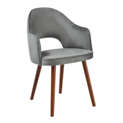 Sessio Chaise De Salle à Manger|Chaise Salon*Bistrot Fauteuil cosy en tissu avec dossier ajouré et pieds bois