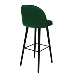 Sessio Tabouret De Bar (assise +/- 80 Cm)*Bistrot Tabouret de bar en tissu avec pieds en bois