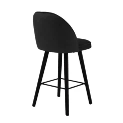 Sessio Tabouret Snack (assise +/- 65 Cm)|Tabouret De Bar (assise +/- 80 Cm)*Bistrot Tabouret snack confortable en tissu avec pieds en bois