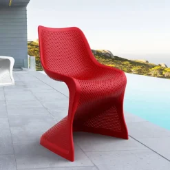 Chaise De Jardin*Bloom Chaise de jardin design ajourée en polypropylène