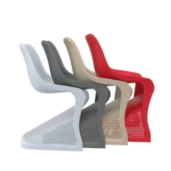 Chaise De Jardin*Bloom Chaise de jardin design ajourée en polypropylène