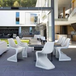 Chaise De Jardin*Bloom Chaise de jardin design ajourée en polypropylène