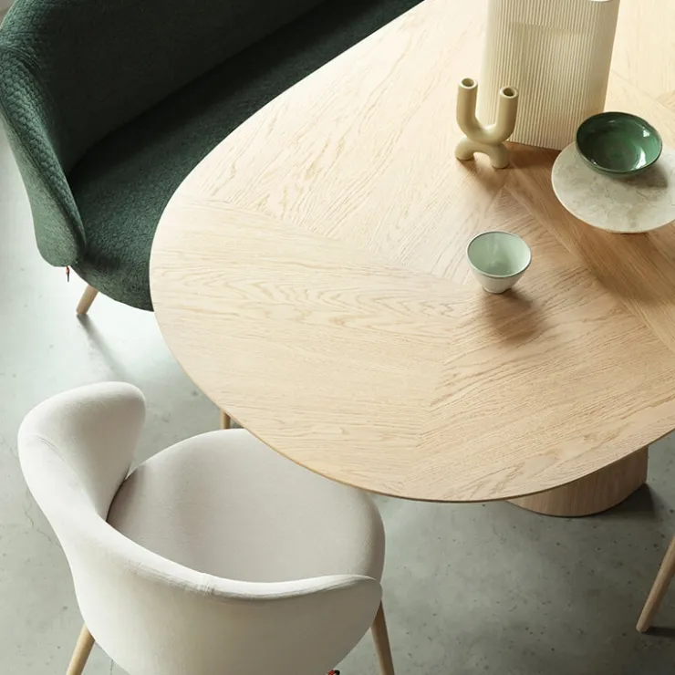 Mobitec Table De Salle à Manger*Blossom ® Table design en bois avec bords arrondis