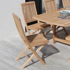 Medicis Chaise De Jardin*BodiniChaise de jardin pliante en teck massif
