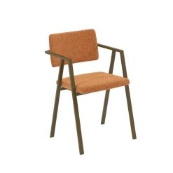 Perfecta Chaise De Salle à Manger|Chaise Salon*Bormio Chaise design en tissu avec accoudoirs et pieds en métal