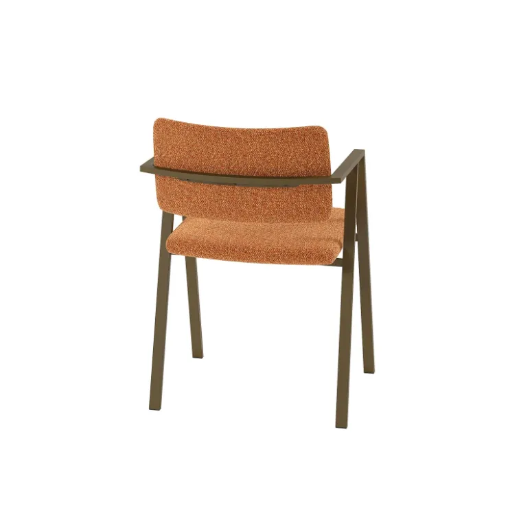 Perfecta Chaise De Salle à Manger|Chaise Salon*Bormio Chaise design en tissu avec accoudoirs et pieds en métal