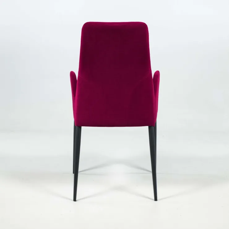 Europea Chaise De Salle à Manger*Bridge Mathilde Fauteuil de salle à manger en tissu et métal