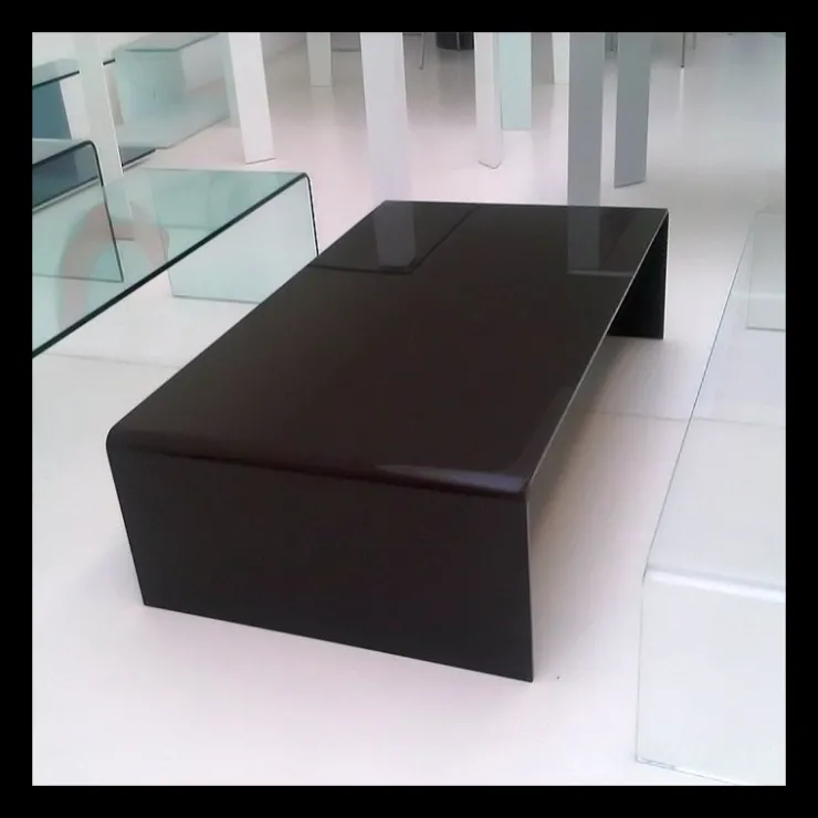 Sovet Italia Table De Salon*Bridge Sovet® Table basse moderne rectangulaire en verre