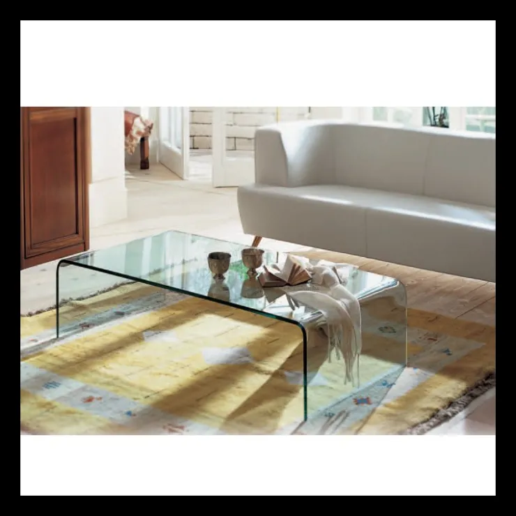 Sovet Italia Table De Salon*Bridge Sovet® Table basse moderne rectangulaire en verre