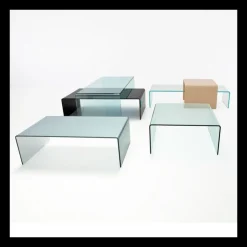 Sovet Italia Table De Salon*Bridge Sovet® Table basse moderne carrée en verre