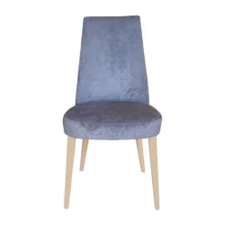 Lujosa Chaise De Salle à Manger|Chaise Salon*Brisa Chaise confortable en tissu pieds bois