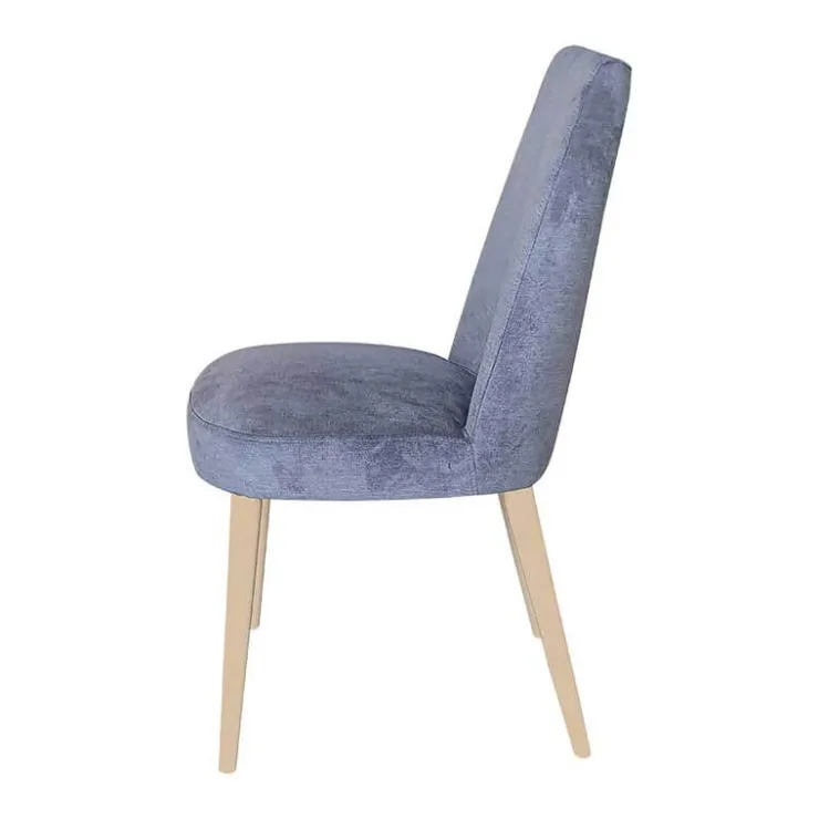 Lujosa Chaise De Salle à Manger|Chaise Salon*Brisa Chaise confortable en tissu pieds bois