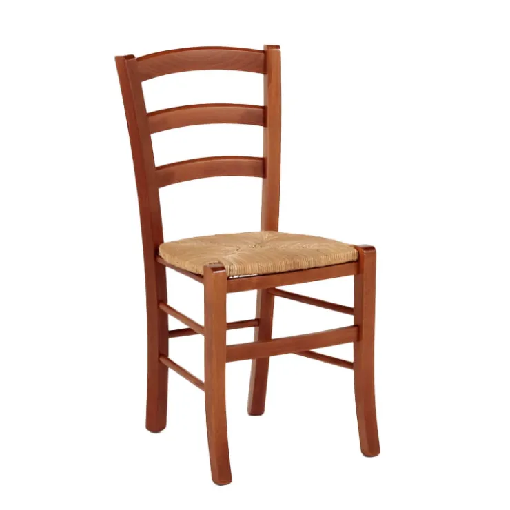 Chaise De Cuisine*Brocéliande Chaise de cuisine rustique en bois massif et paille