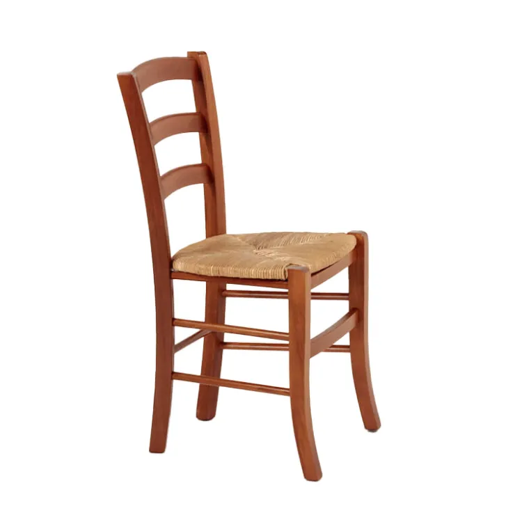 Chaise De Cuisine*Brocéliande Chaise de cuisine rustique en bois massif et paille