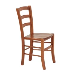 Chaise De Cuisine*Brocéliande Chaise de cuisine rustique en bois massif avec assise bois