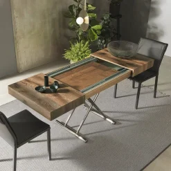 Altacom Table De Salle à Manger|Table De Salon*Calypso Table relevable design avec rallonges fabrication italienne