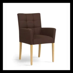 Mobitec Chaise De Salle à Manger|Chaise Salon*Carré ® Fauteuil de salon contemporain en bois et tissu