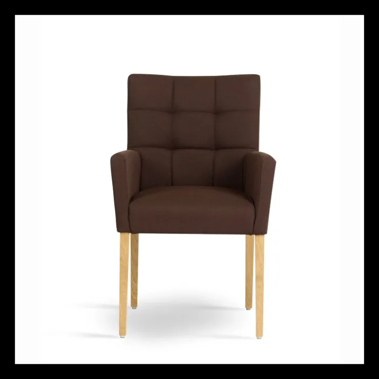 Mobitec Chaise De Salle à Manger|Chaise Salon*Carré ® Fauteuil de salon contemporain en bois et tissu