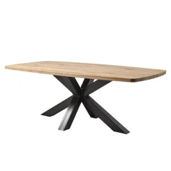 Corom export Table De Salle à Manger*Carte Table design en bois massif plateau tonneau et pied mikado