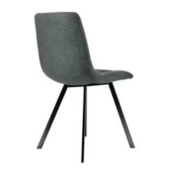 Chaise Salon|Chaise Pour Chambre*CarviChaise moderne matelassée en tissu avec pied en métal