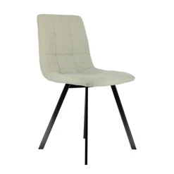 Chaise Salon|Chaise Pour Chambre*CarviChaise moderne matelassée en tissu avec pied en métal