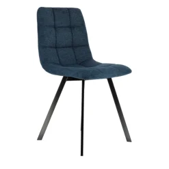 Chaise Salon|Chaise Pour Chambre*CarviChaise moderne matelassée en tissu avec pied en métal