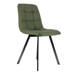 Chaise Salon|Chaise Pour Chambre*CarviChaise moderne matelassée en tissu avec pied en métal