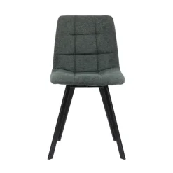 Chaise Salon|Chaise Pour Chambre*CarviChaise moderne matelassée en tissu avec pied en métal