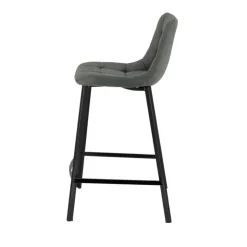 Tabouret Snack (assise +/- 65 Cm)|Tabouret De Bar (assise +/- 80 Cm)*CarviTabouret matelassé hauteur snack en tissu