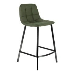 Tabouret Snack (assise +/- 65 Cm)|Tabouret De Bar (assise +/- 80 Cm)*CarviTabouret matelassé hauteur snack en tissu