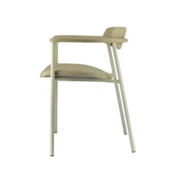 Perfecta Chaise De Salle à Manger|Fauteuil De Salon*Cassis Fauteuil moderne en tissu avec accoudoirs et pieds en métal
