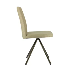 Perfecta Chaise De Salle à Manger*Charentes Chaise moderne en tissu et pieds métal