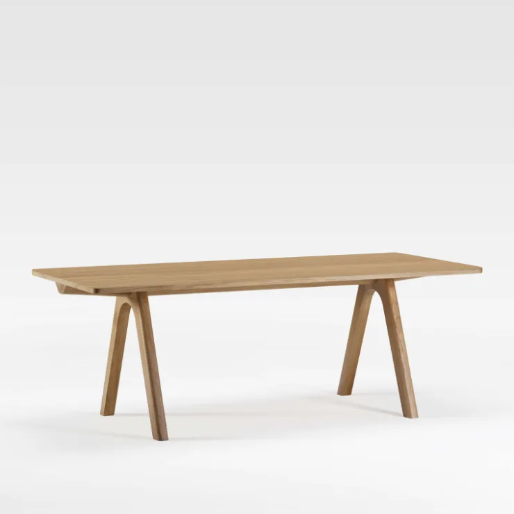 Dasras Table De Salle à Manger*Chevron Table de designer en bois