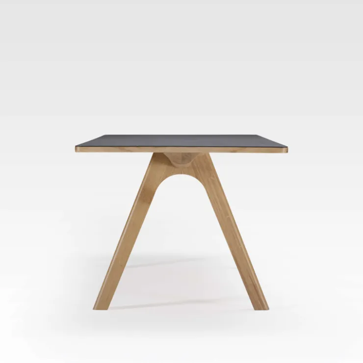 Dasras Table De Salle à Manger*Chevron Table de designer en céramique et bois