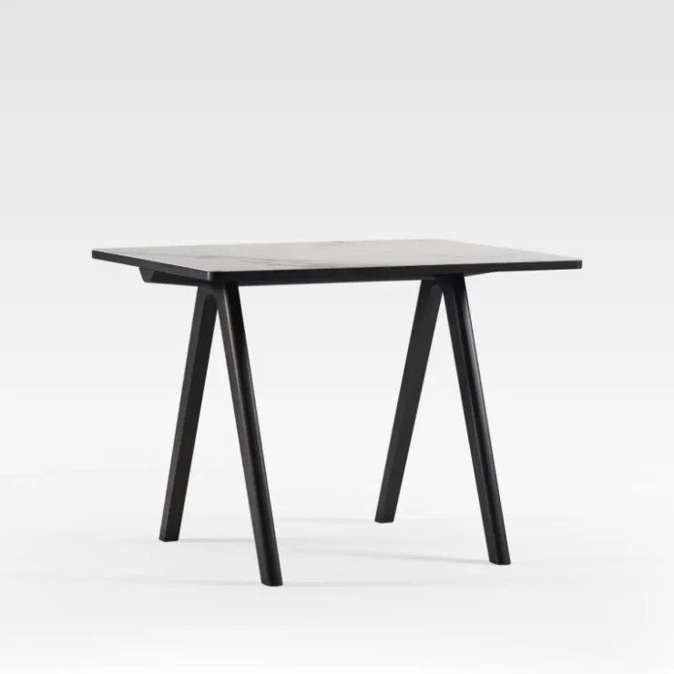 Dasras Table De Salle à Manger*Chevron Table haute de designer en céramique et bois