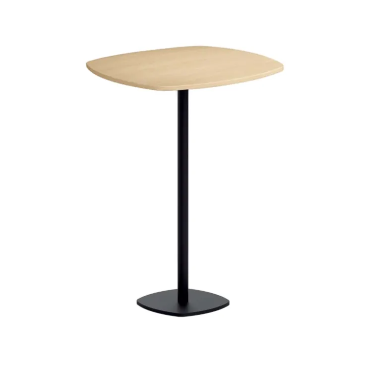 Perfecta Table De Cuisine|Table Pour Petit Espace*Circa Table de bar carrée aux bords arrondis avec pied central