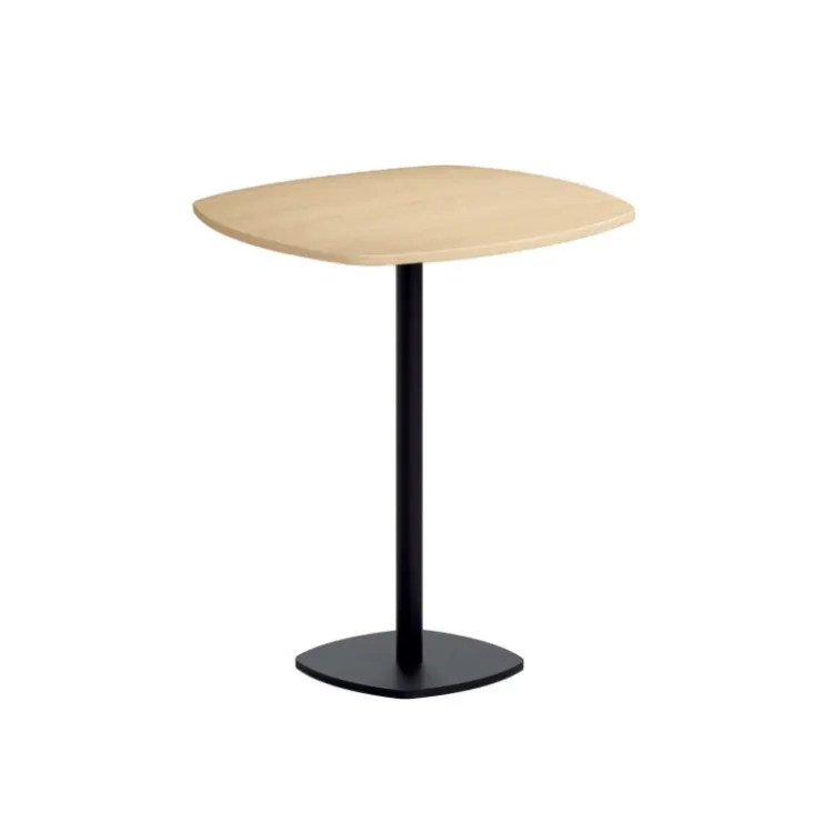 Perfecta Table De Cuisine|Table Pour Petit Espace*Circa Table snack de cuisine carrée aux bords arrondis avec pied central