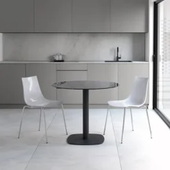 Cancio Table De Cuisine|Table Pour Petit Espace*Circus Table de cuisine ronde en verre petit espace