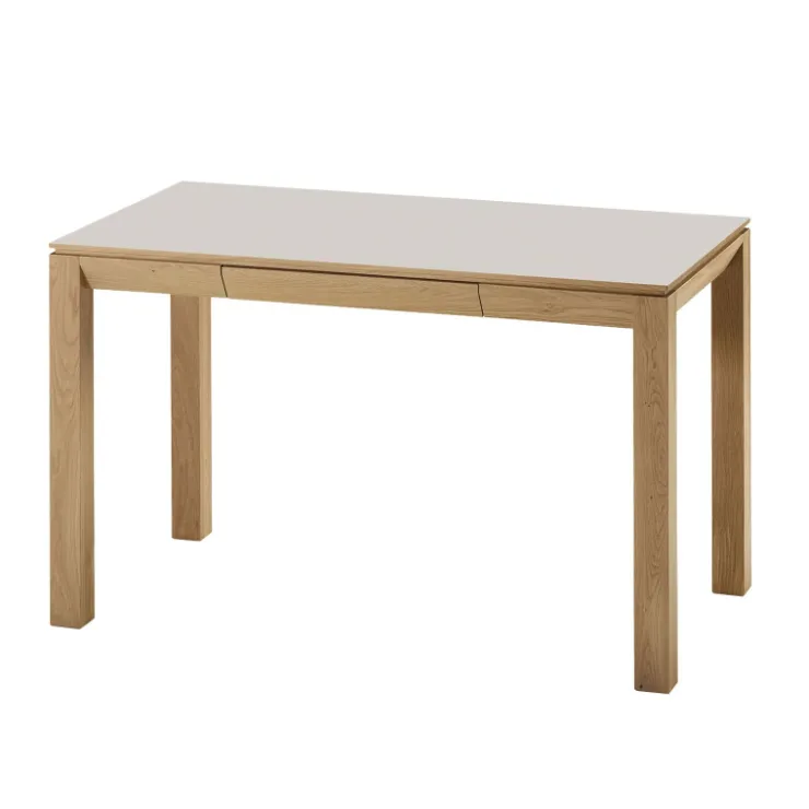 Dasras Table Pour Petit Espace|Bureau*Clarté Bureau en bois et céramique avec tiroir